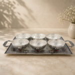 DIVINE ELEGANCE SILVER PLATTER SET - 925 STERLING SILVER