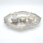 MANGAL ARADHANA SILVER THALI SET- 925 STERLING SILVER