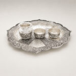 MANGAL ARADHANA SILVER THALI SET- 925 STERLING SILVER