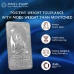 MMTC PAMP 50GM LORD BUDDHA 999.9 SILVER BAR | BUY ONLINE INDIA