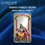 MMTC PAMP 50GM RADHA KRISHNA 999.9 SILVER BAR | BUY ONLINE INDIA