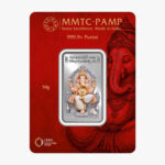 MMTC PAMP 50GM NEW GANESHA 999.9 SILVER BAR | BUY ONLINE INDIA