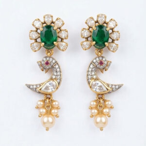NIYATI PEACOCK SILVER EARRINGS | BUY ONLINE INDIA