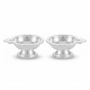 JYOTI SILVER DIYA PAIR - 925 STERLING SILVER