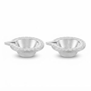 CHARMING SILVER DIYA PAIR - 925 STERLING SILVER