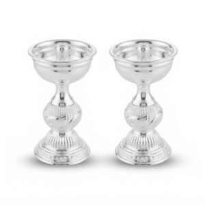 MANGALAM SILVER DIYA PAIR - 925 STERLING SILVER