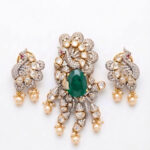 PEACOCK MOTIF SILVER PENDANT SET | BUY ONLINE INDIA