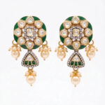 FLORAL MEENAKARI PEARL SILVER PENDANT SET | BUY ONLINE INDIA