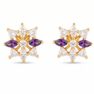 GOLD STARLIGHT EARRINGS - 22K JEWELLERY