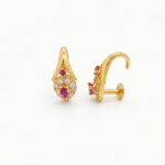 GOLDEN ARCH STUD EARRINGS - 22K JEWELLERY