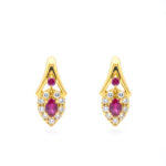 GOLDEN ARCH STUD EARRINGS - 22K JEWELLERY