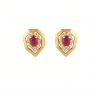 RANI BLOOM GOLD STUD EARRINGS - 22K JEWELLERY