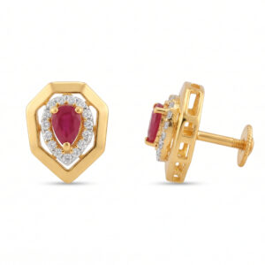 RANI BLOOM GOLD STUD EARRINGS - 22K JEWELLERY
